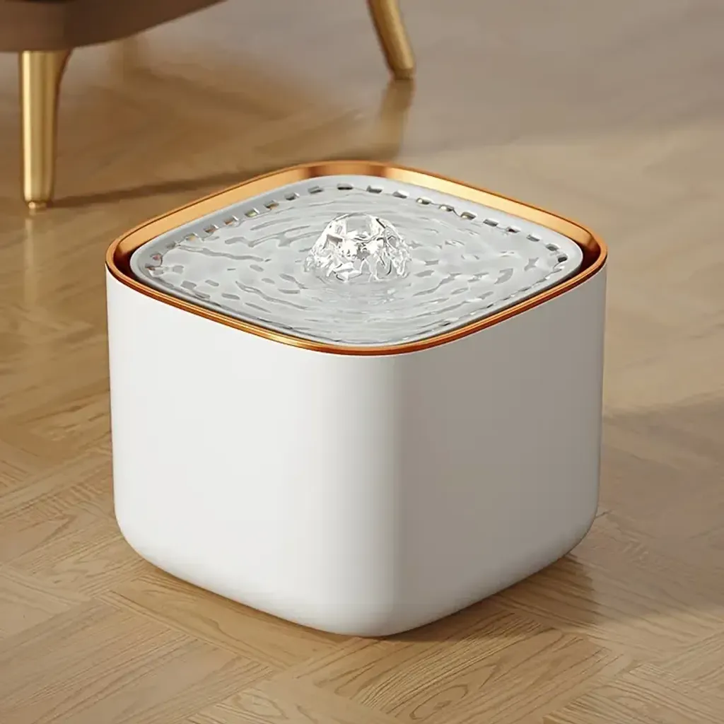 Автоматичний фонтан для води для котів об’ємом 3 л з LED-підсвіткою