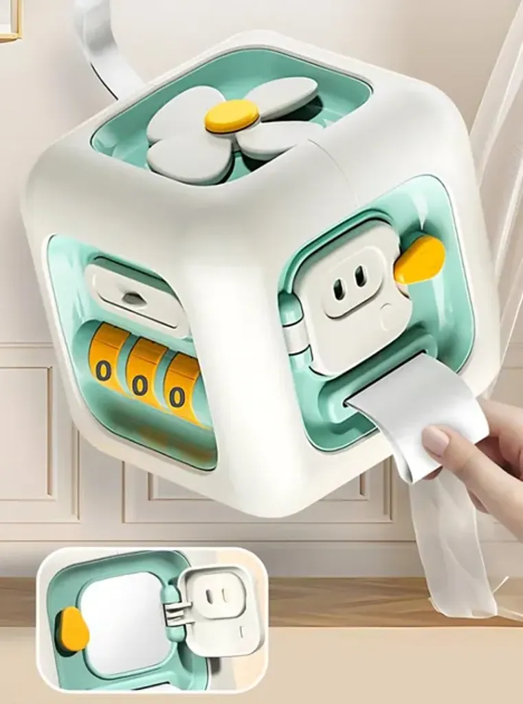 Бізі куб для дітей Hexa Baby LS-208 Baisi розвиваюча іграшка 6-в-1 для малюків від 6 місяців Зелений