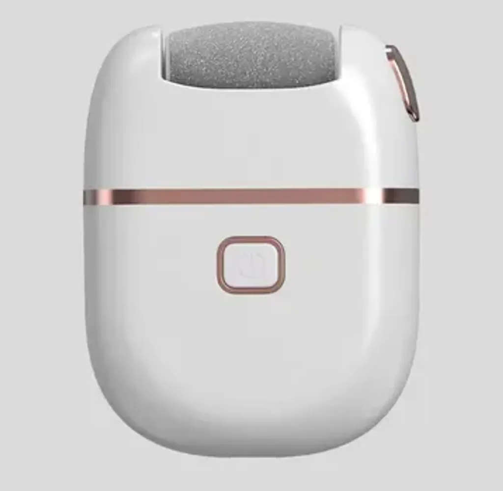 Перезаряджуваний електричний шліфувальник для ніг з трьома насадками Білий