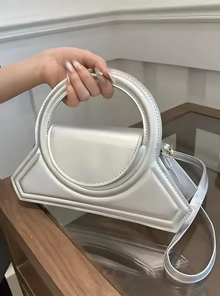 Жіноча модна сумка через плече 2025 MIRA дизайнерська сумочка в однотонному стилі літня колекція ПУ шкіра Сіра