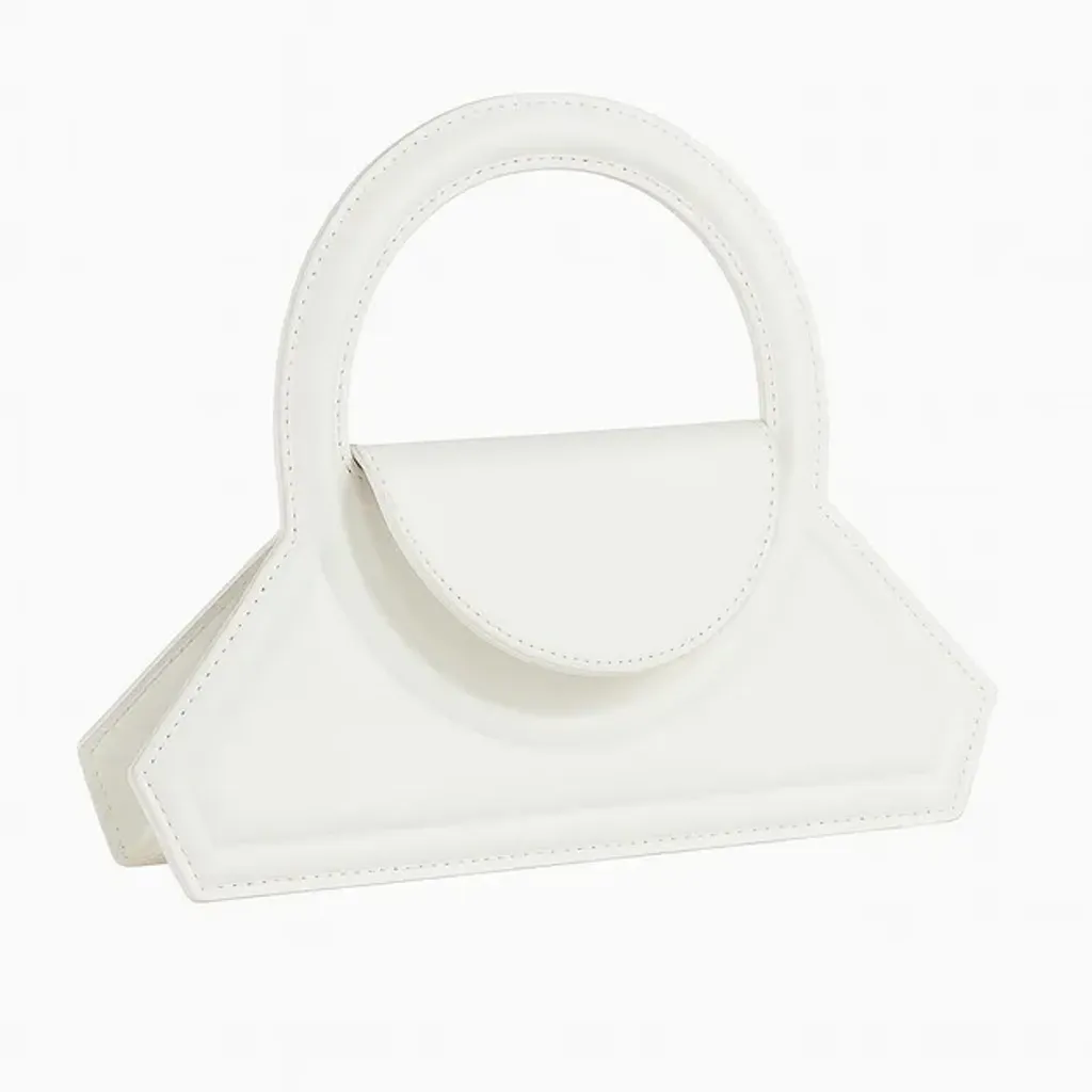 Жіноча модна сумка через плече 2025 MIRA дизайнерська сумочка в однотонному стилі літня колекція ПУ шкіра Біла