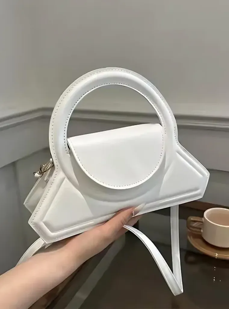 Жіноча модна сумка через плече 2025 MIRA дизайнерська сумочка в однотонному стилі літня колекція ПУ шкіра Біла