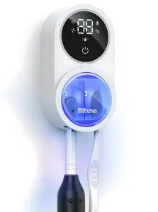 Ультрафіолетовий дезінфектор і тримач для зубних щіток Bitvae BV-X122 тримач з сенсорним відкриванням USB-C настінний з таймером
