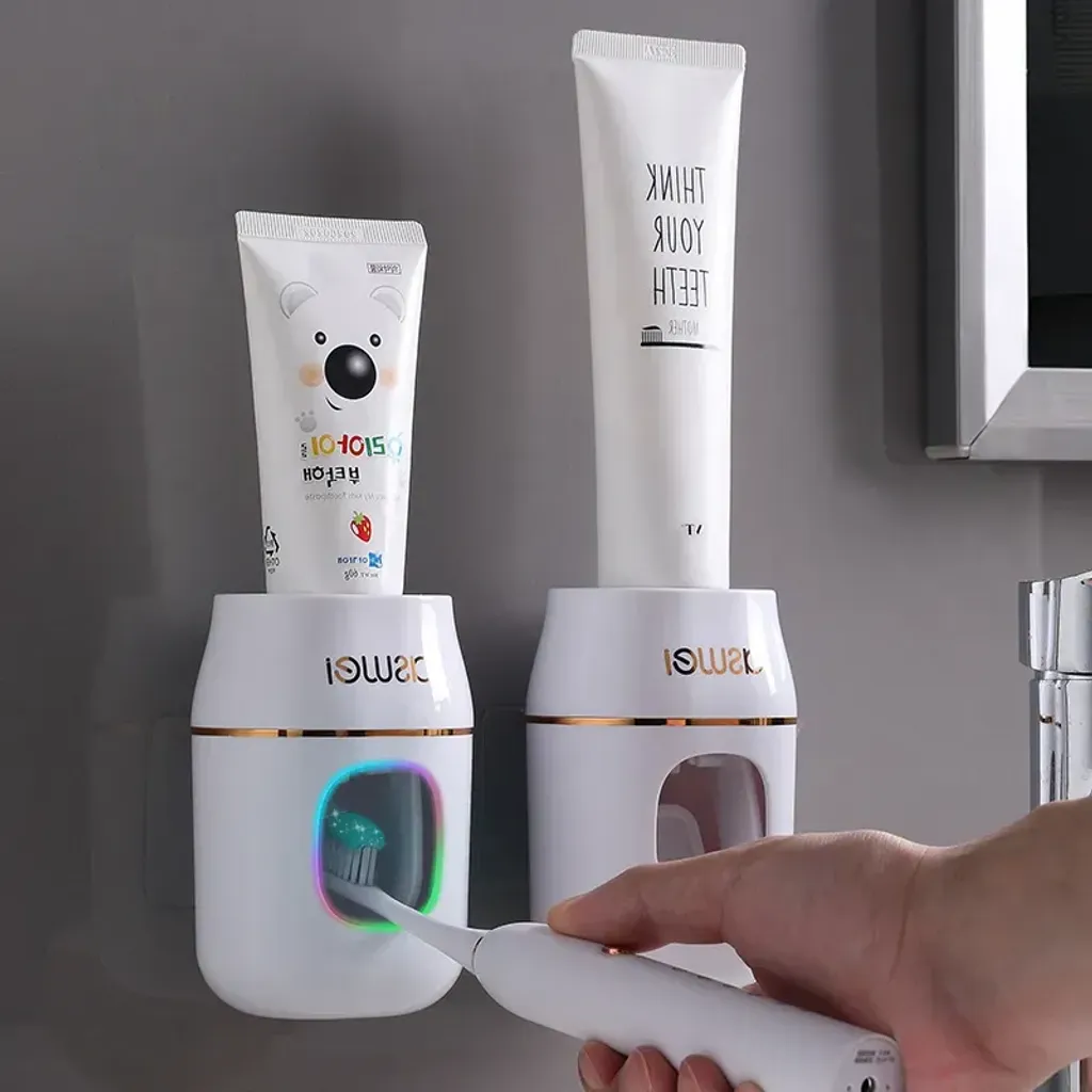 Автоматичний дозатор зубної пасти з тримачем для щіток