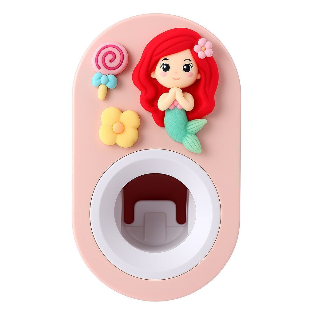 Дитячий диспенсер для зубної пасти з тримачем для щіток Казкова Русалка