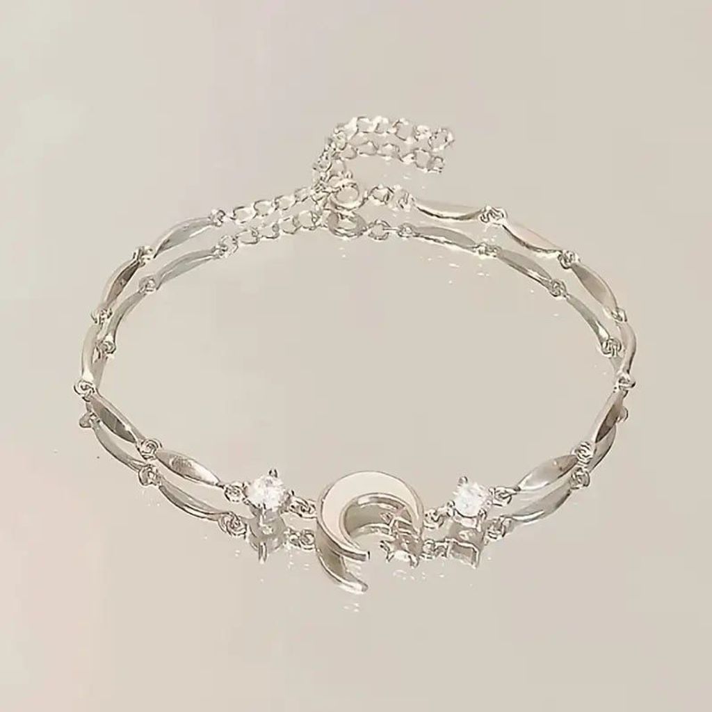 Жіночий рожевий браслет Ніжна Весна із намистинами, квітковою підвіскою та метеликом