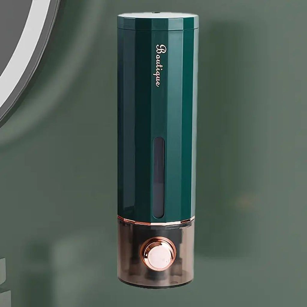 Домашній готельний настінний дозатор мила без свердління Зелений